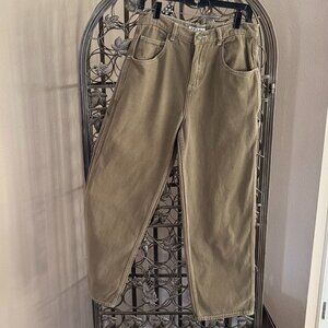 MOTEL Army Green Work Denim Pants - Size M - NWOT's